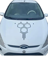 Honeycomb Upper Cowl Decal for Car Hood - Sticker for Cars with  Design